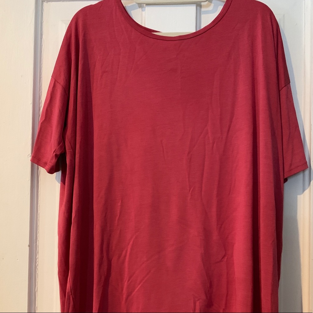 LuLaRoe Solid Dark Pink Irma